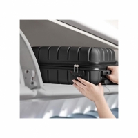 Troler cabina avion, cu carcasa rigida, TSA, 52cm x 35cm x 20cm, negru, Vivo, SC20-BLACK